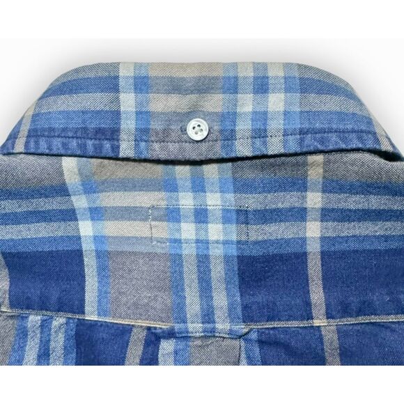 GANT Rugger Indigo Oxford Hugger BD Tapered Slim Fit LS Shirt Large - Picture 6 of 10